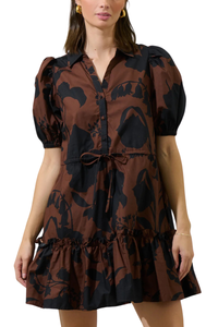 Somerton Floral Stacie Button Down Mini Dress