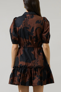 Somerton Floral Stacie Button Down Mini Dress