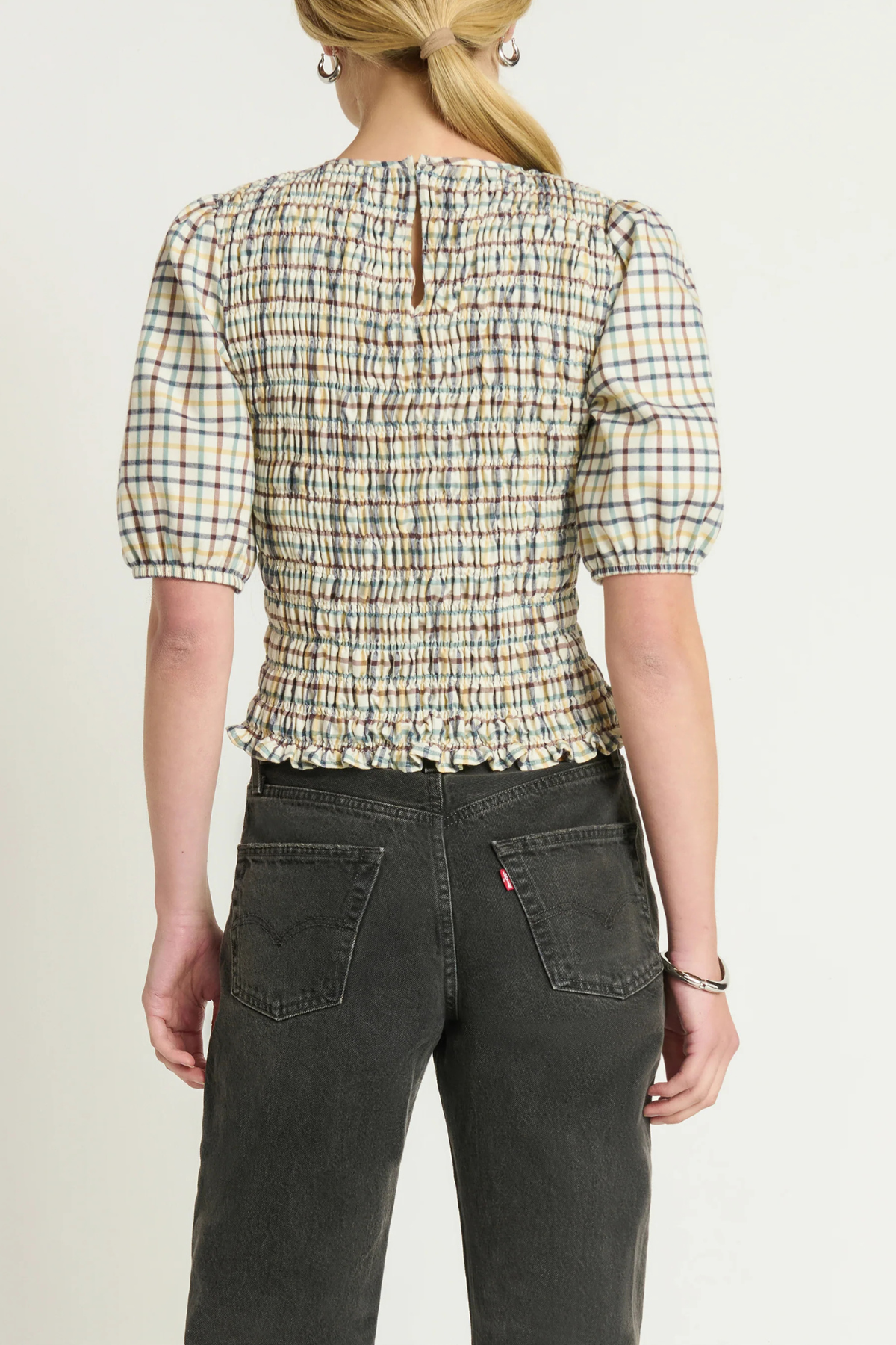 Nation Ltd Brinley Smocked Top