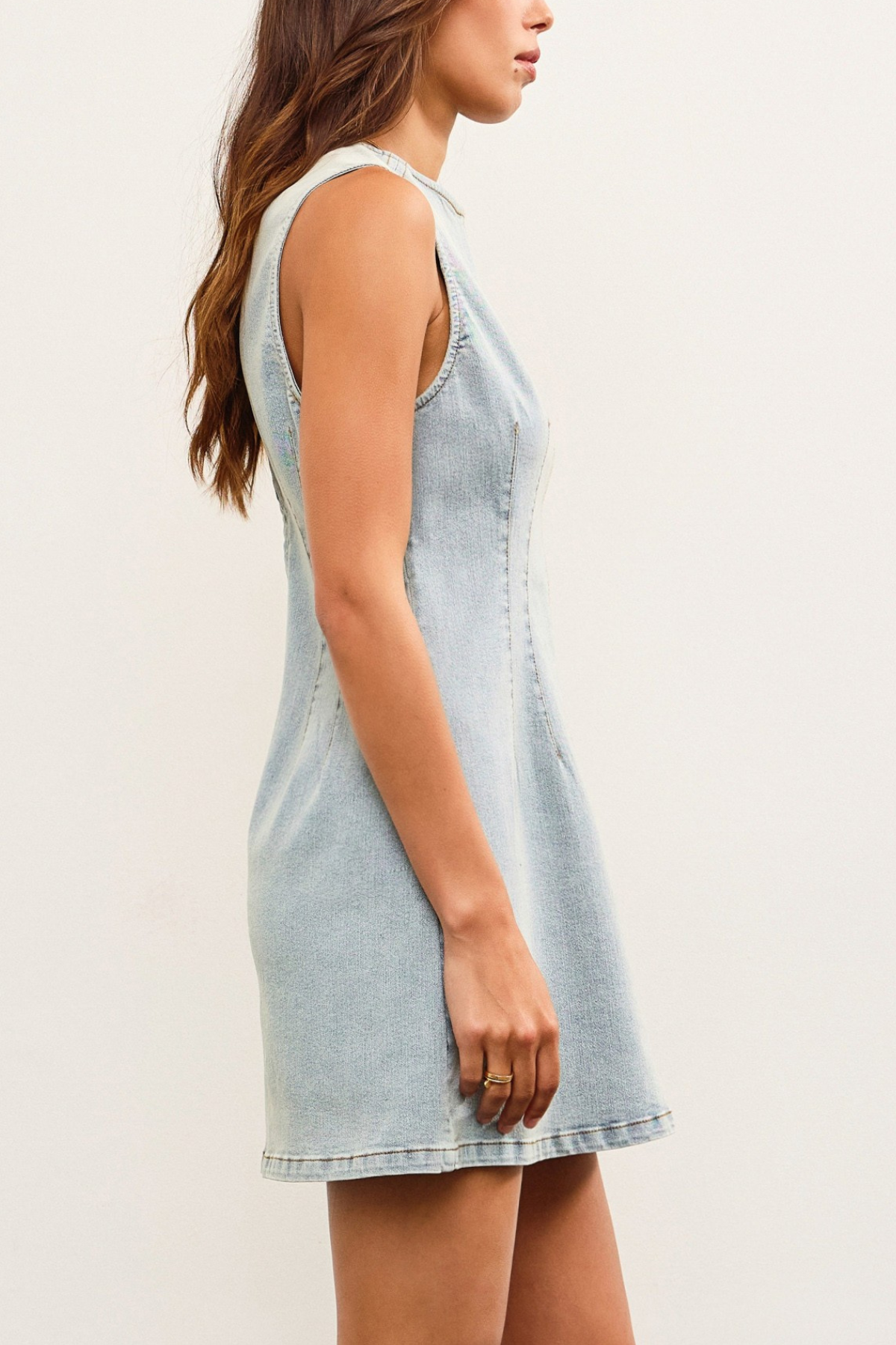 Sleeveless Denim Dress