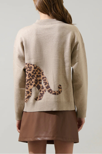 Jazara Leopard Knit Sweater