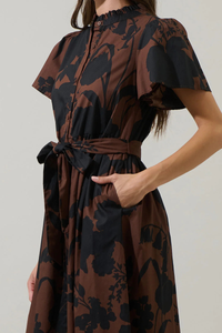 Somerton Floral Aurelia Babydoll Midi Dress
