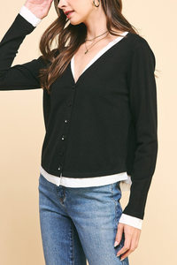 Combo Cardigan Top