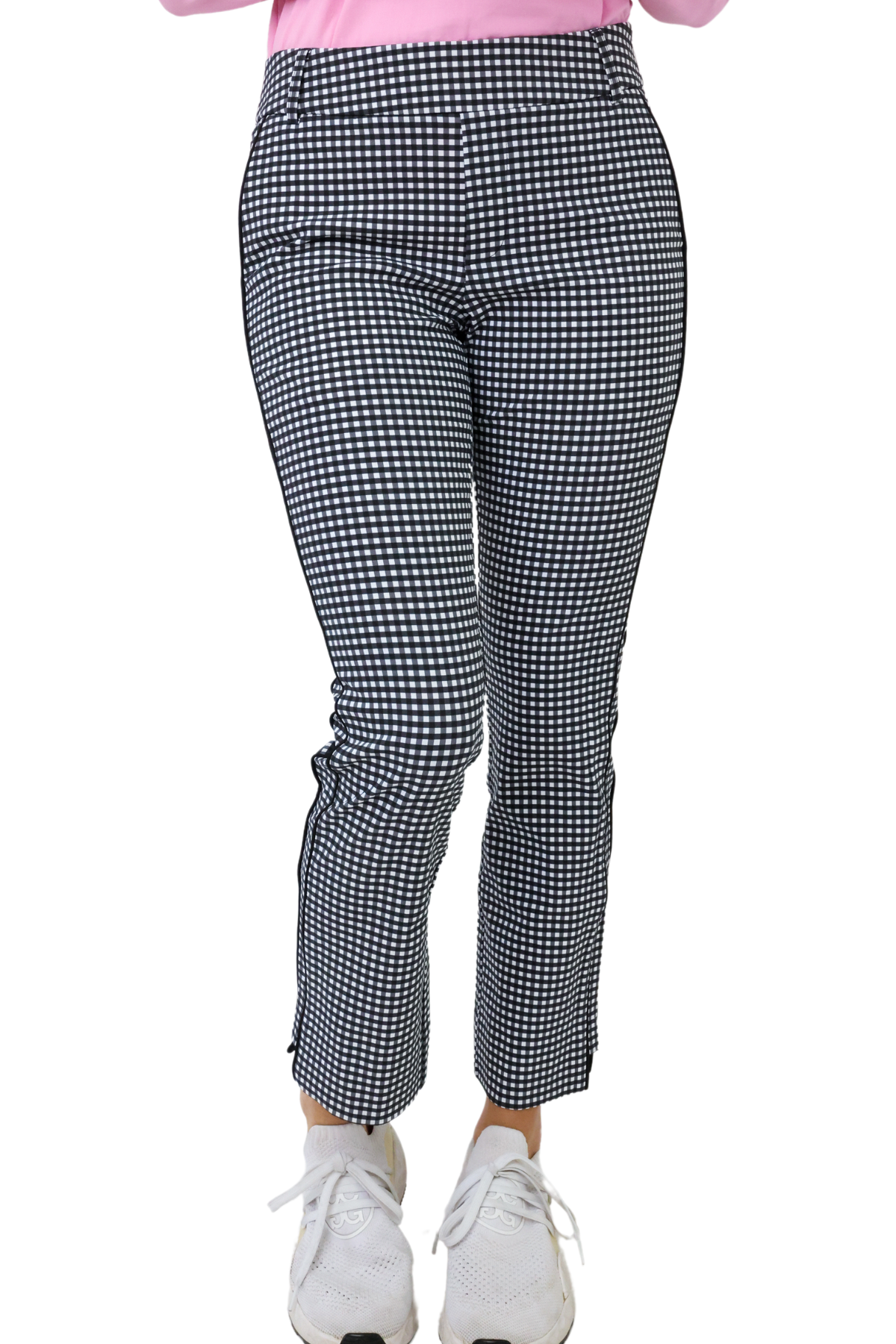 Golftini Checkered Stretch Ankle Pant