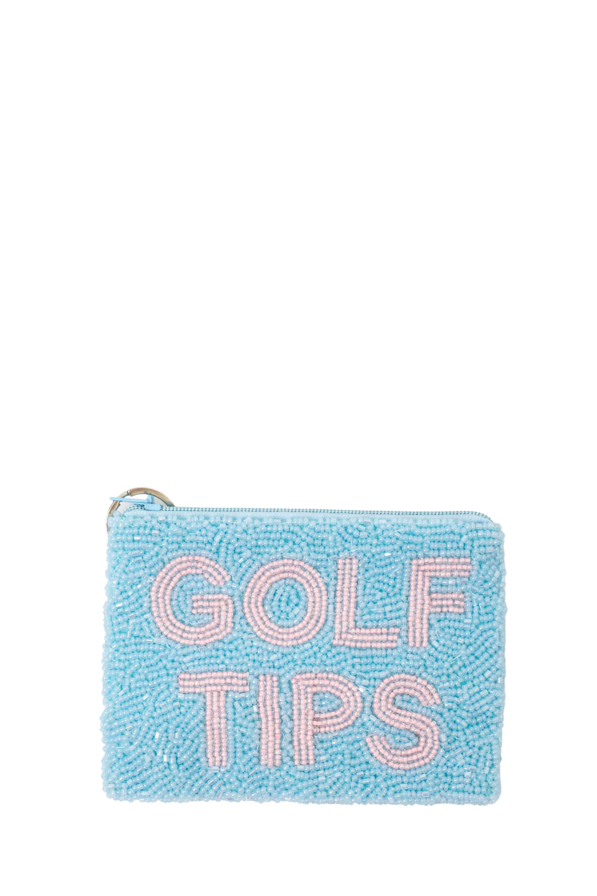 Golf Tips Beaded Coin Purse