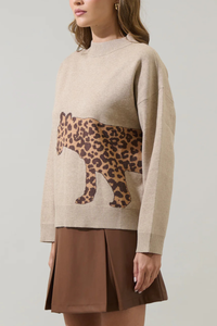 Jazara Leopard Knit Sweater