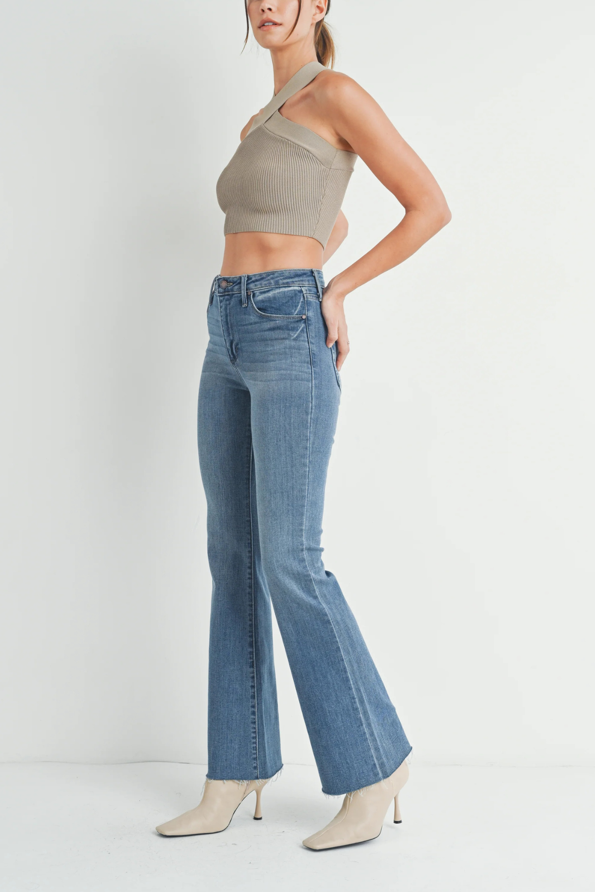 JBD High Rise Scissor Cut Flare