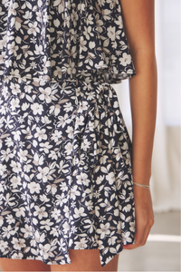 Sleeveless Ruffle Wrap Romper
