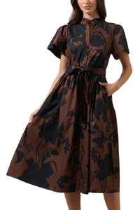 Somerton Floral Aurelia Babydoll Midi Dress