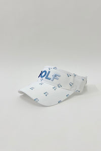 Golf Visor with Puff Logo
