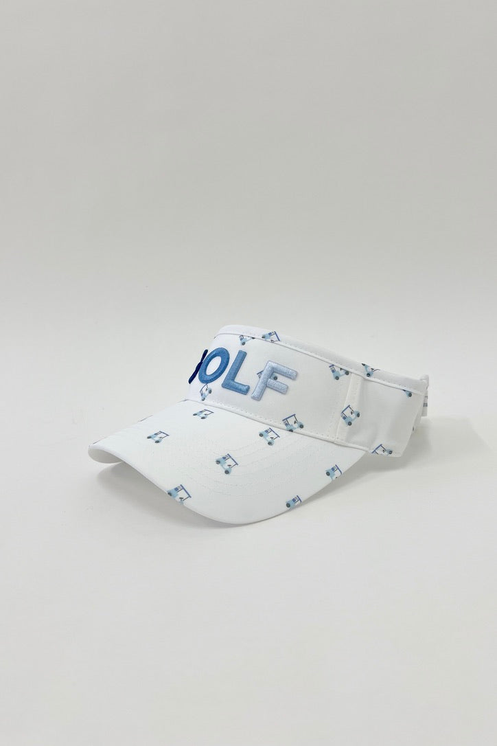 Golf Visor with Puff Logo