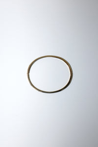 Thin Gold Toned and Crystal Bangle