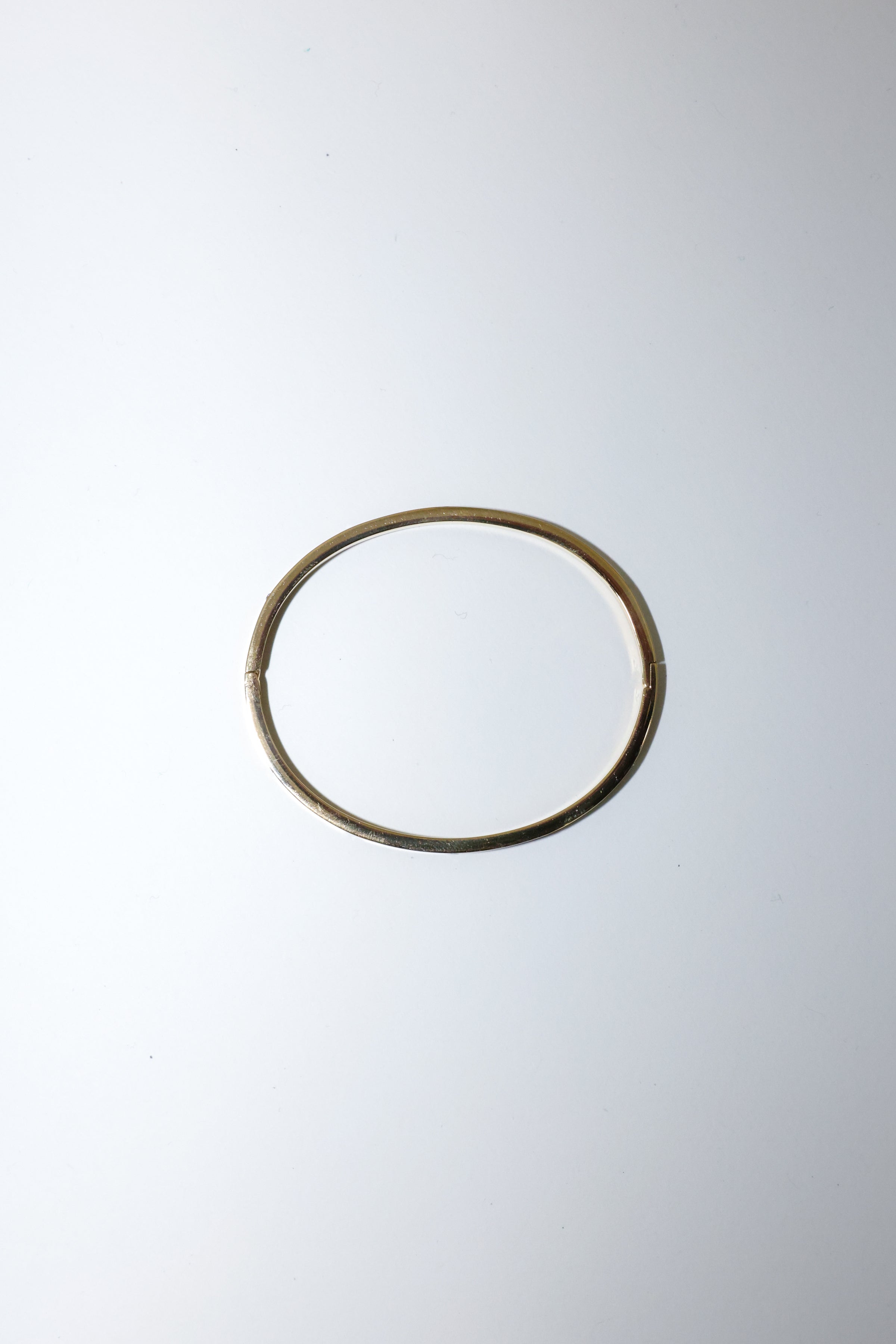 Thin Gold Toned and Crystal Bangle