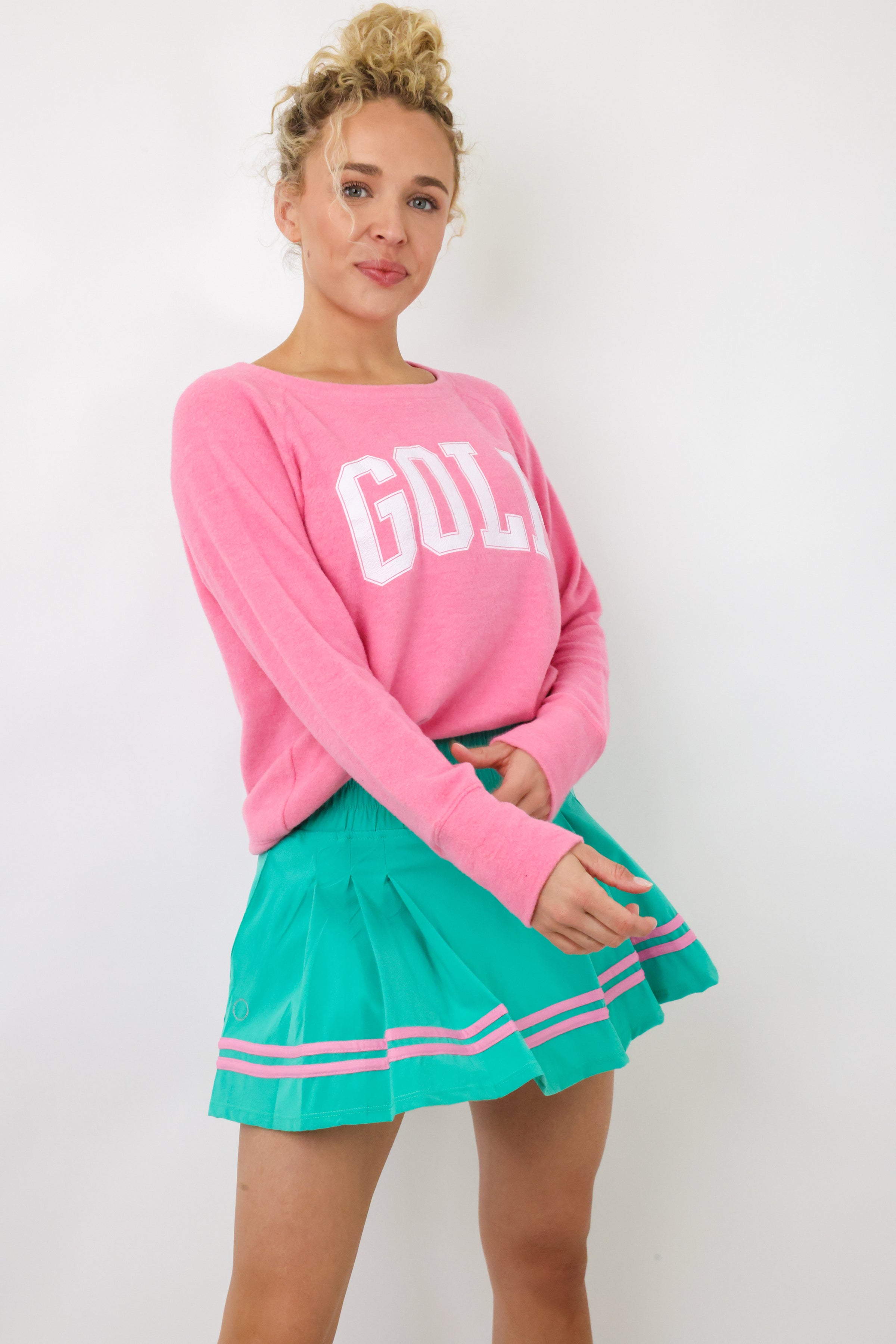 Golf Lightweight Brushed Fleece Pullover Top