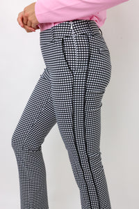 Golftini Checkered Stretch Ankle Pant