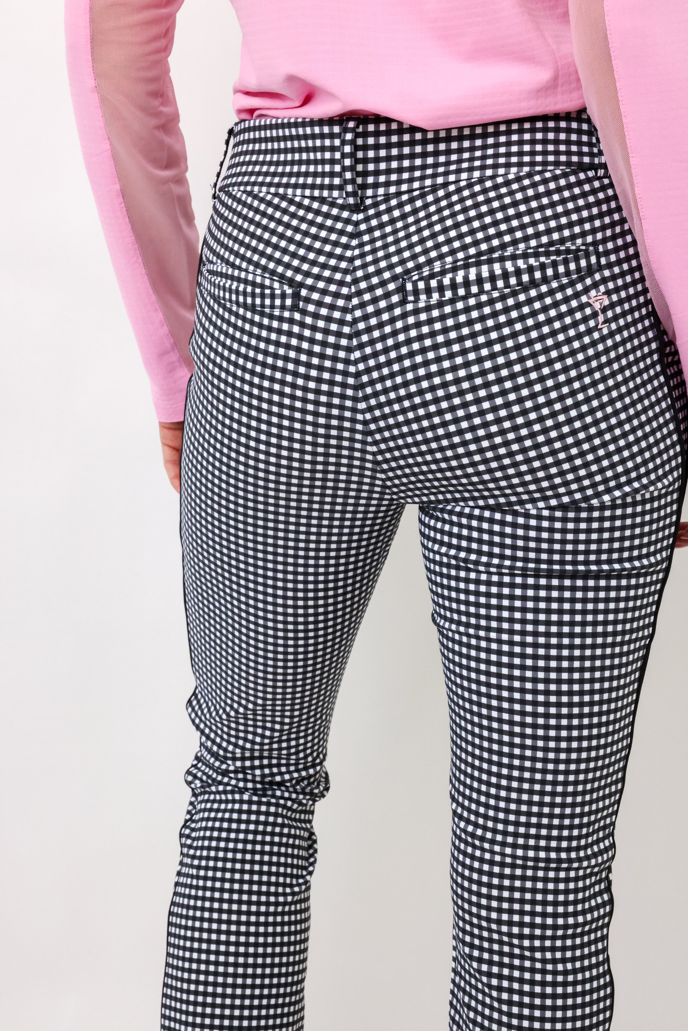 Golftini Checkered Stretch Ankle Pant