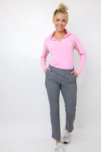 Golftini Checkered Stretch Ankle Pant