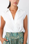 Surplice Cropped Top
