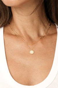 PG Designs Detailed Flat Cable Chain Necklace