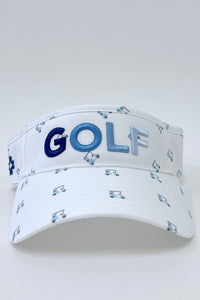 Golf Visor with Puff Logo