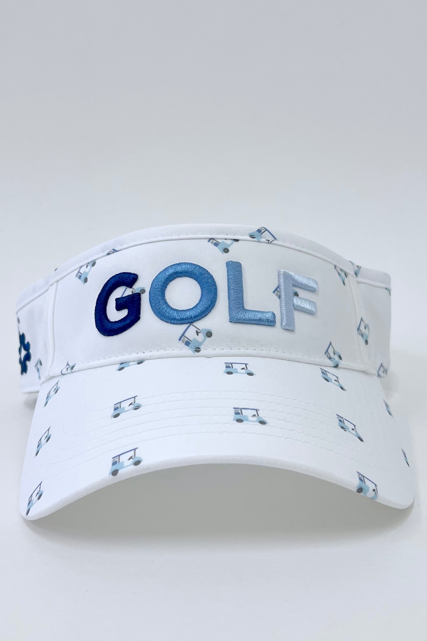 Golf Visor with Puff Logo