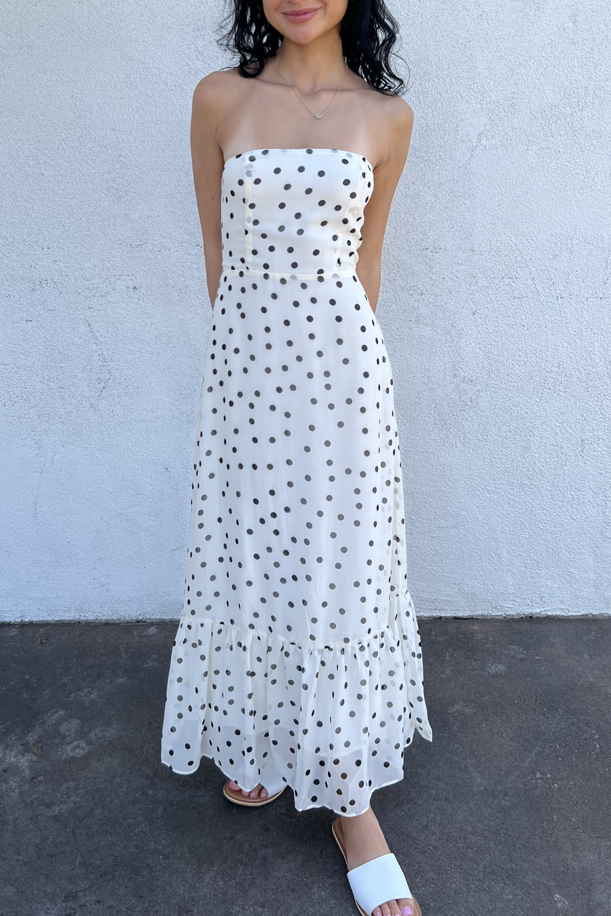 Polka Dot Maxi Dress