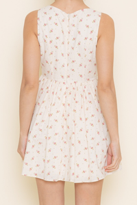Square Neckline Boning Mini Dress
