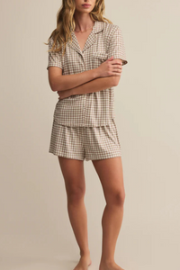 Maddie Gingham Short