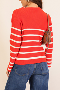 Striped Knit Sweater