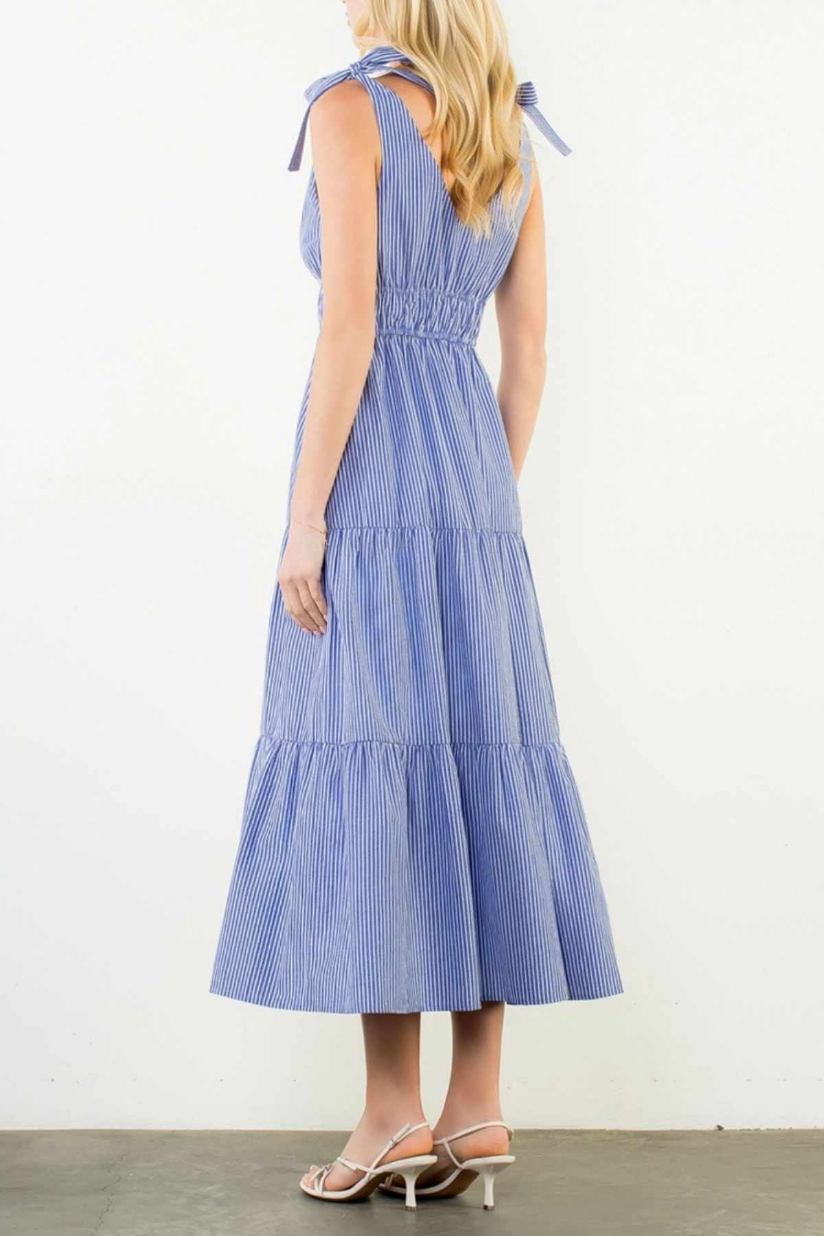 THML Tie Strap Maxi Dress