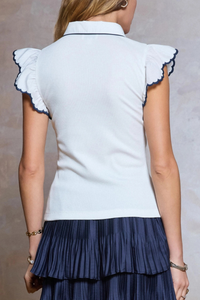 Short Sleeve Knit Top