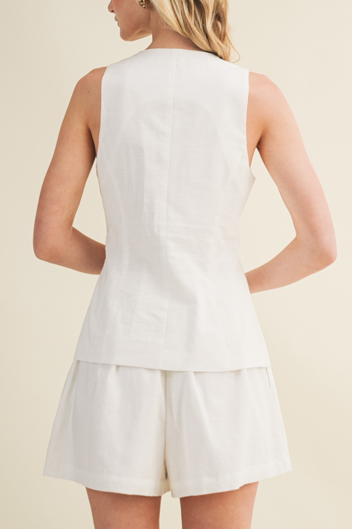 Button Vest Top