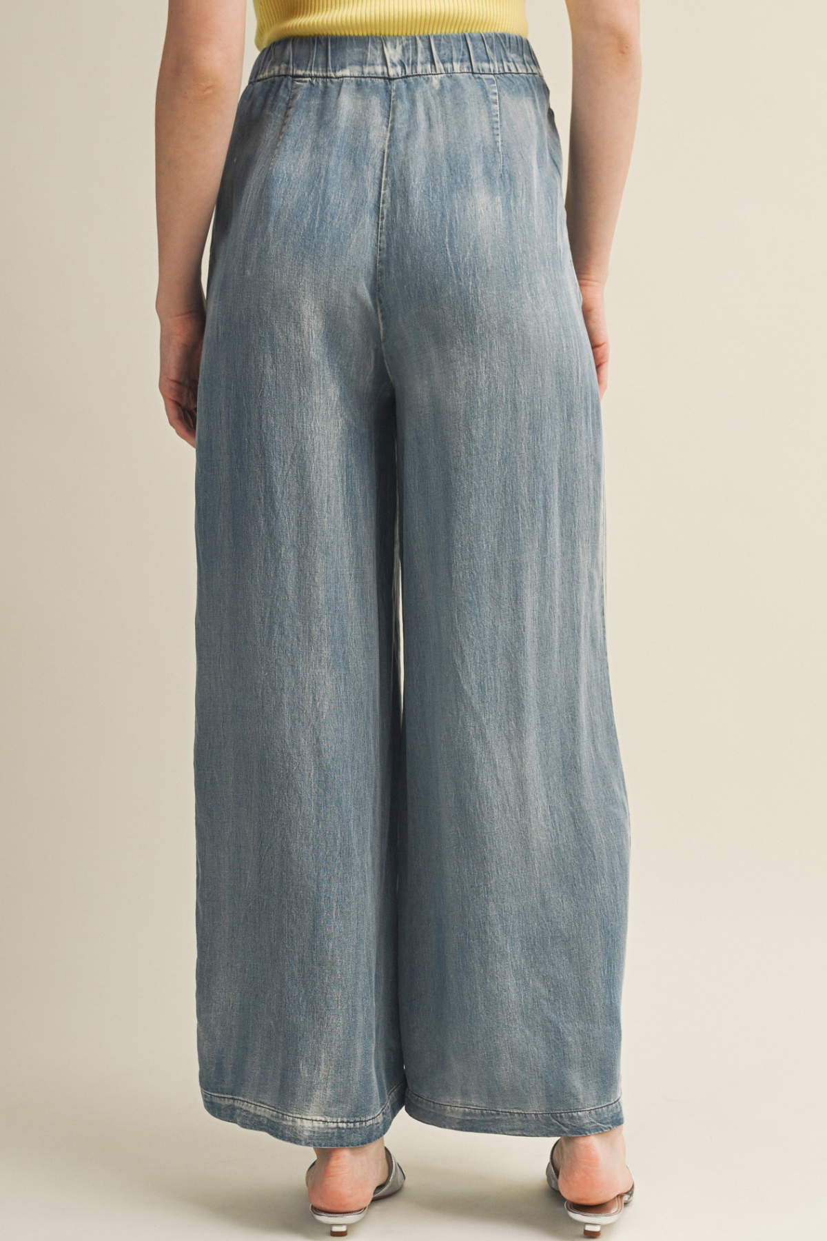 Denim Wide Leg Pant