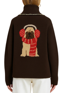 Pug Sweater Cardigan