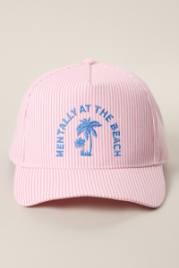 Seersucker Trucker Hat