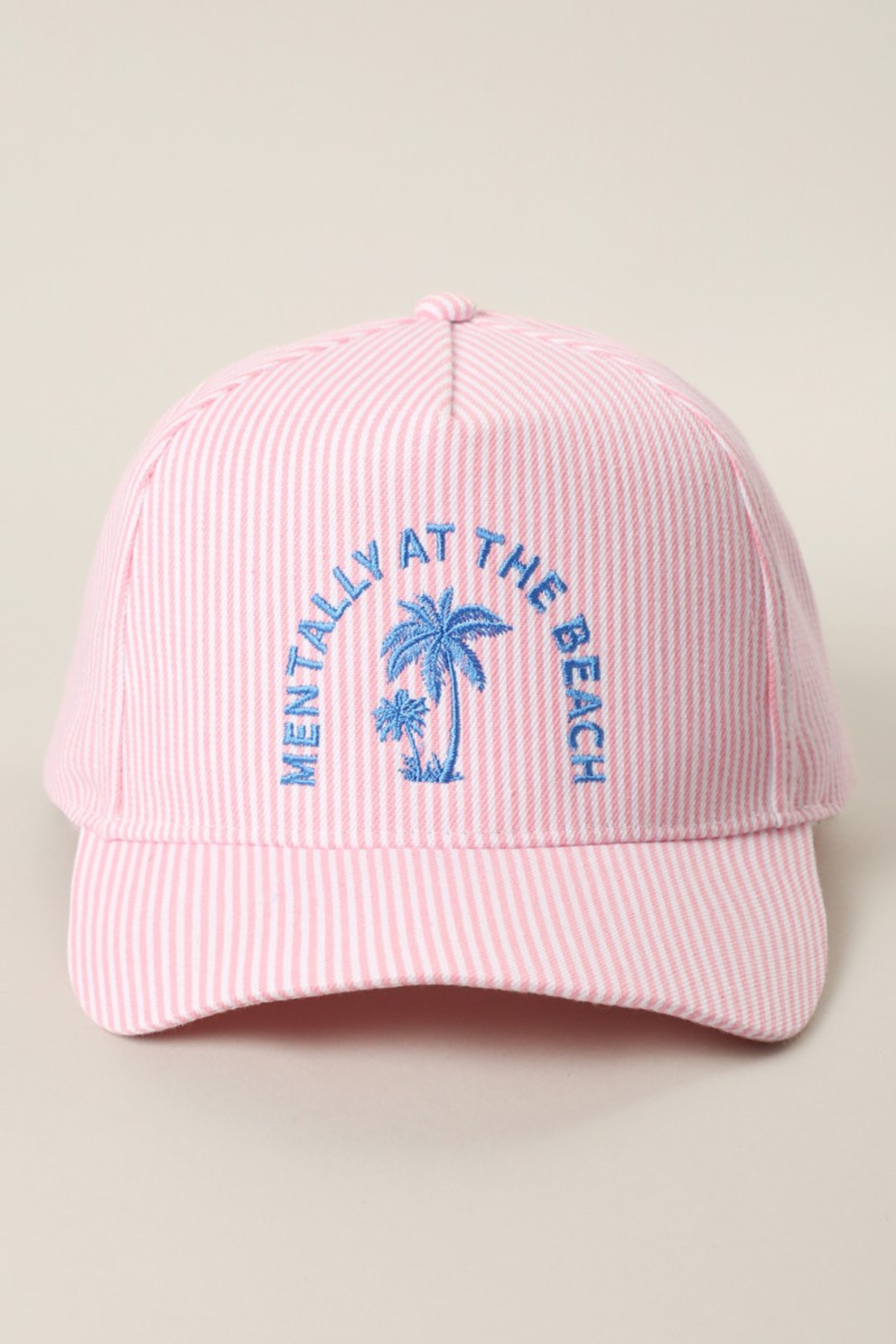 Seersucker Trucker Hat