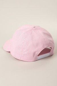 Seersucker Trucker Hat
