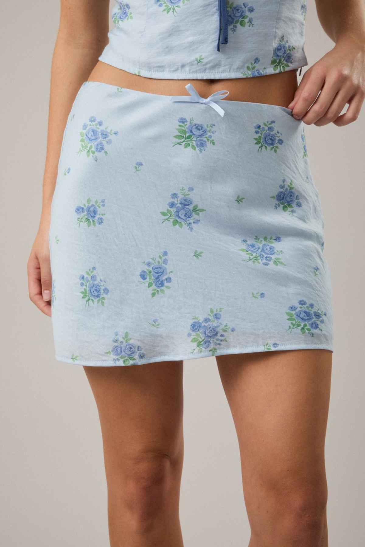 Bias Mini Skirt