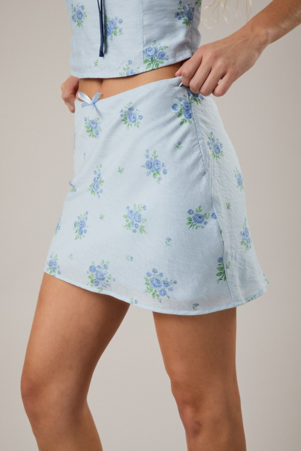 Bias Mini Skirt