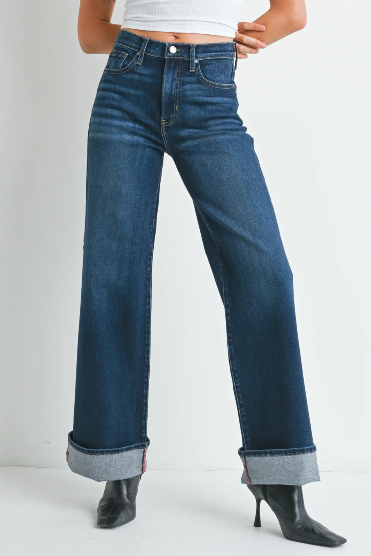 JBD Cuffed Palazzo Jean