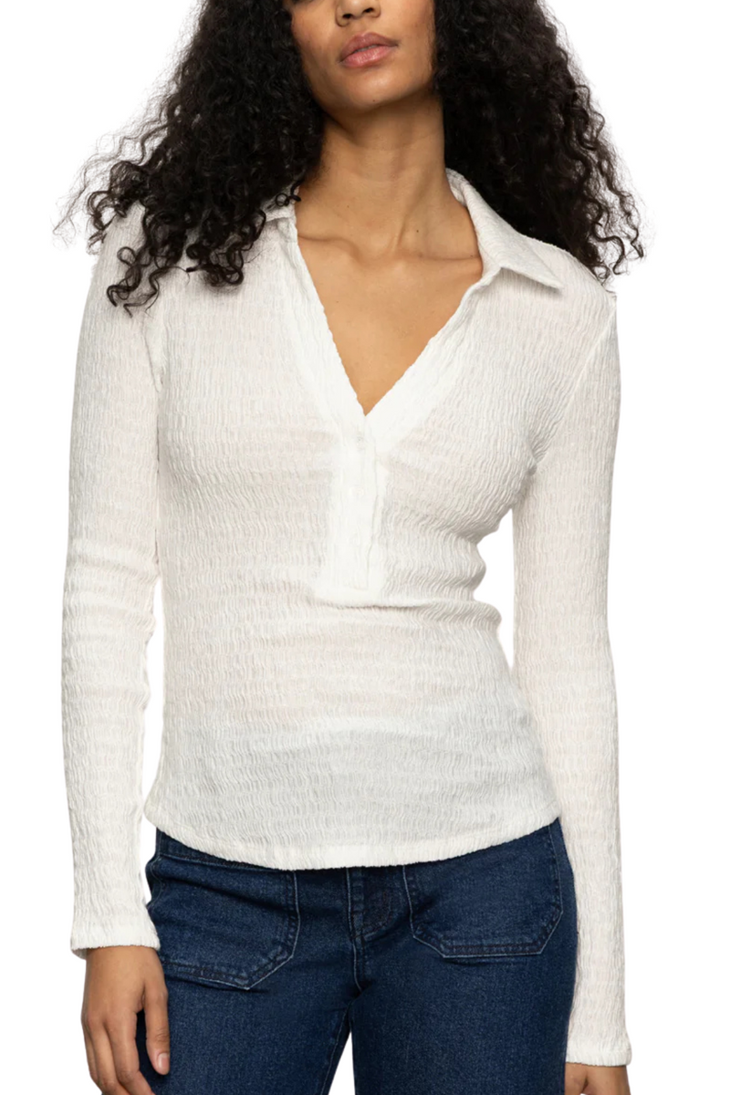 Sanctuary Long Sleeve Textured Top