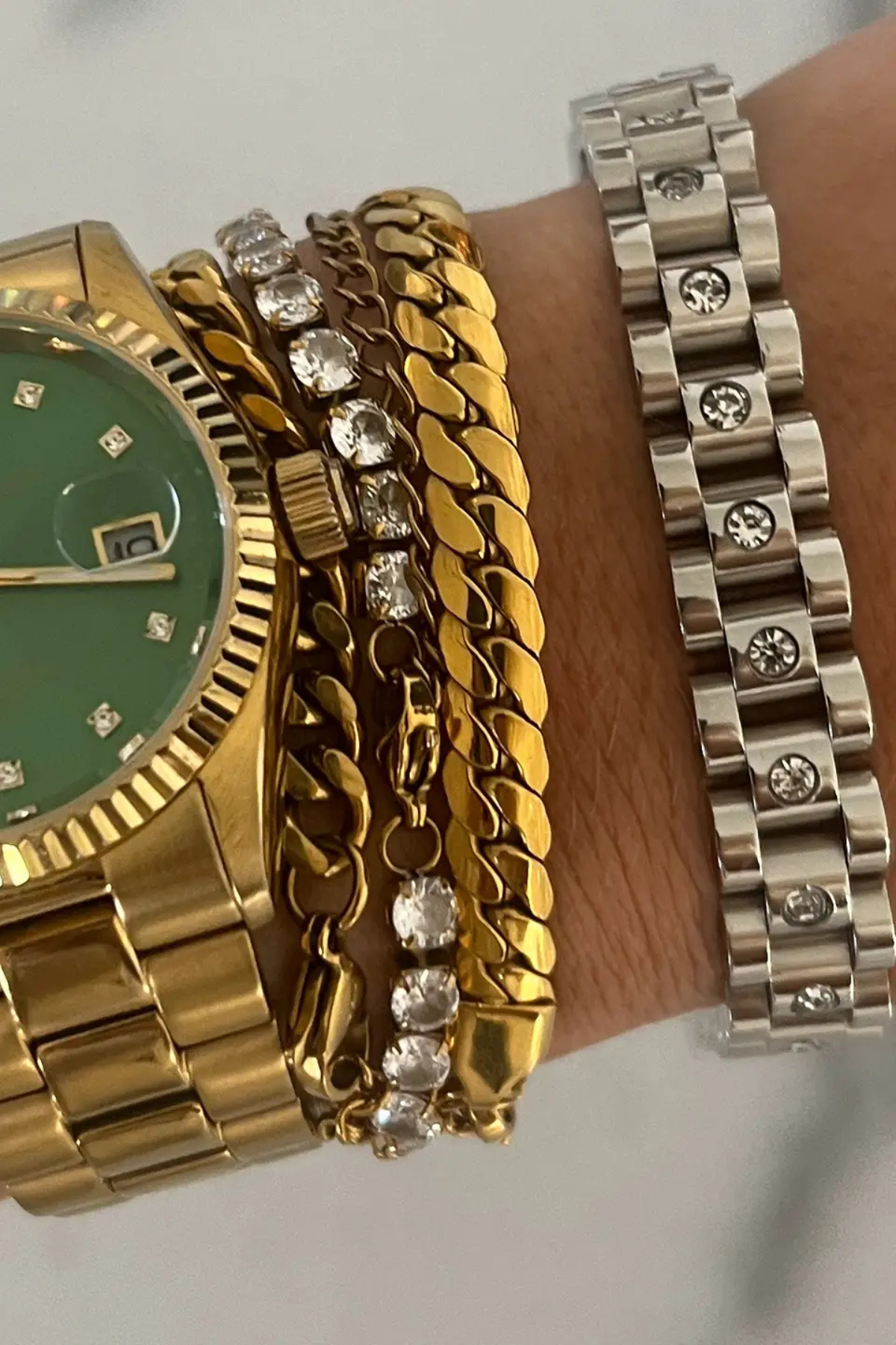 CZ Watch Band Bracelet