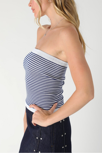 Modal Striped Tube Top