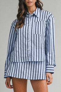 Pin Stripe Long Sleeve Shirt
