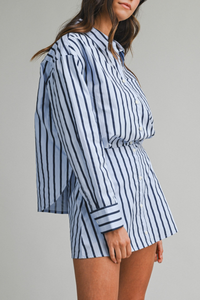Pin Stripe Long Sleeve Shirt