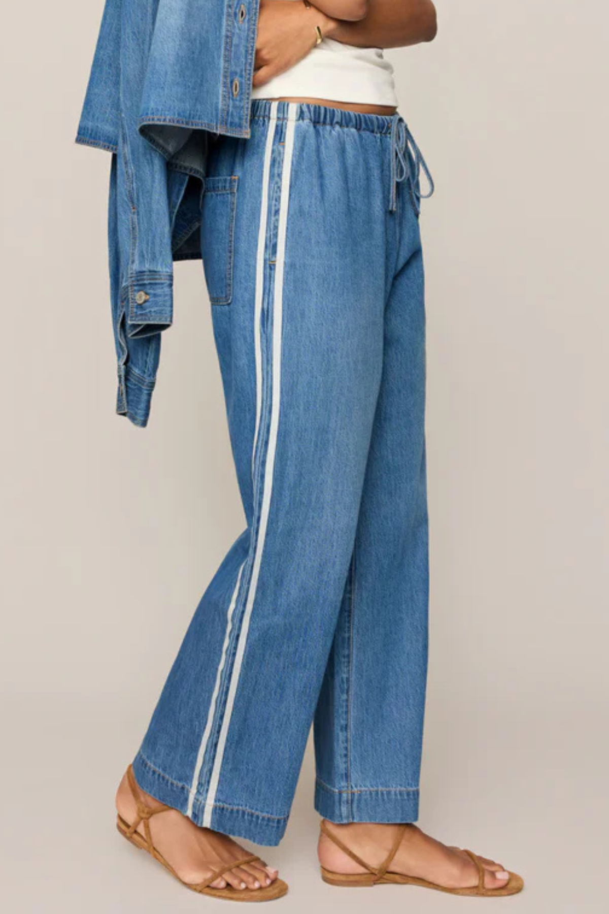 Erin Track Denim Pant