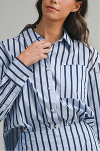 Pin Stripe Long Sleeve Shirt