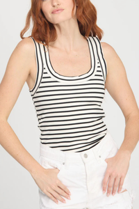 Anouk Scoop Neck Striped Tank