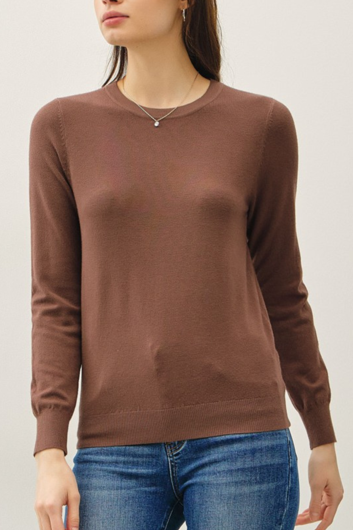 Crew Neck Knit Sweater