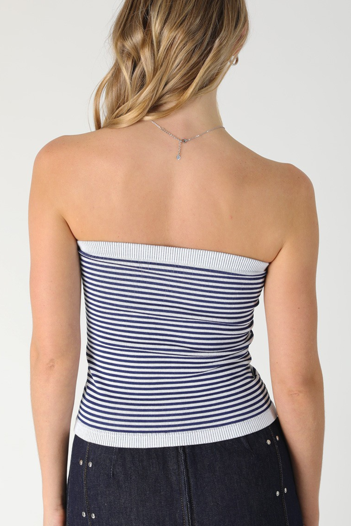 Modal Striped Tube Top